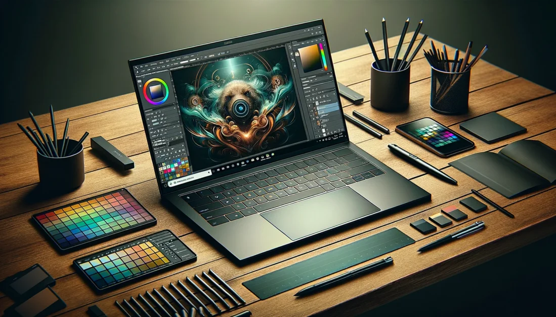 Notebook para Photoshop e Illustrator